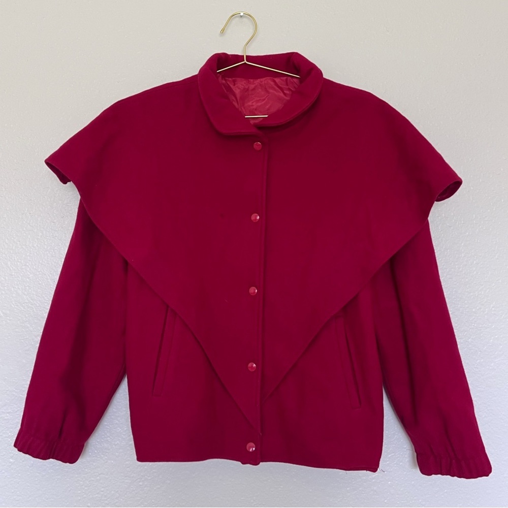 (no brand) Vintage Wool Cape Avant Garde Jacket SZ M